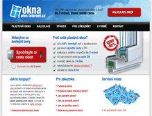 Tablet Screenshot of oknapresinternet.cz